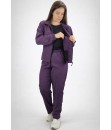 Conjunto Tactel Com Elastano Forrado Agasalho Frio Butu Biru Roxo